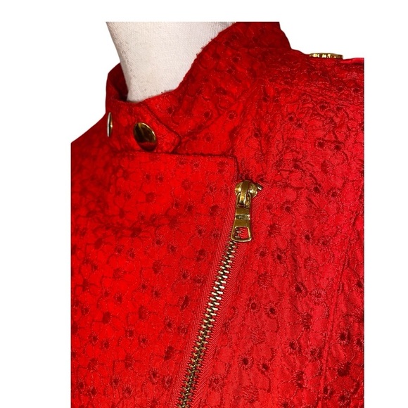 Vintage Green With Envy  Military Style Coat for Women in Red SIZE LARGE - Picture 5 of 13